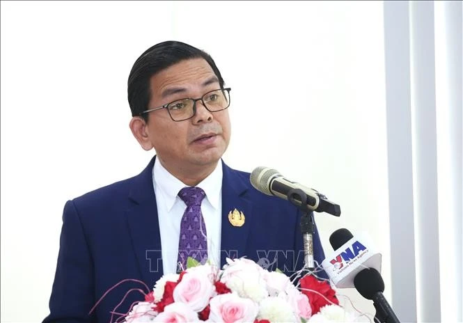 柬埔寨王家研究院下属柬埔寨国际关系研究院院长金·佩亚 图自越通社