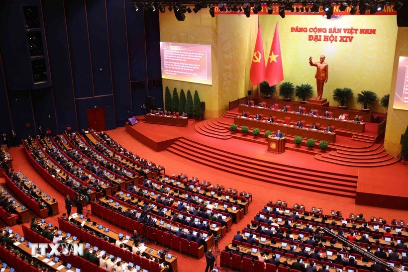 世界多国政党致电祝贺越共十四大召开。图自越通社