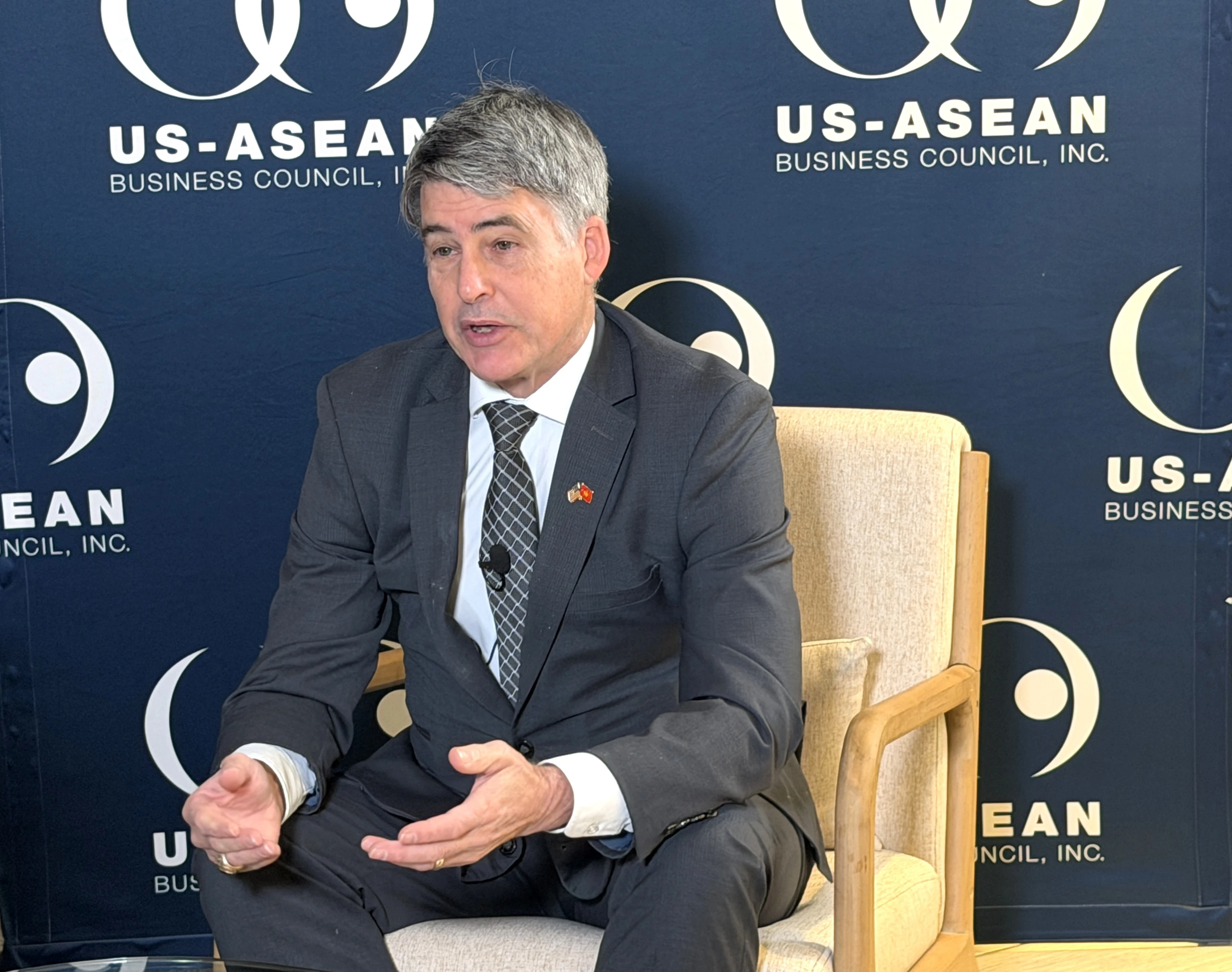 美国-东盟商务理事会（USABC）主席兼首席执行官、前大使布莱恩·麦克费特斯（Brian McFeeters）。图自越通社