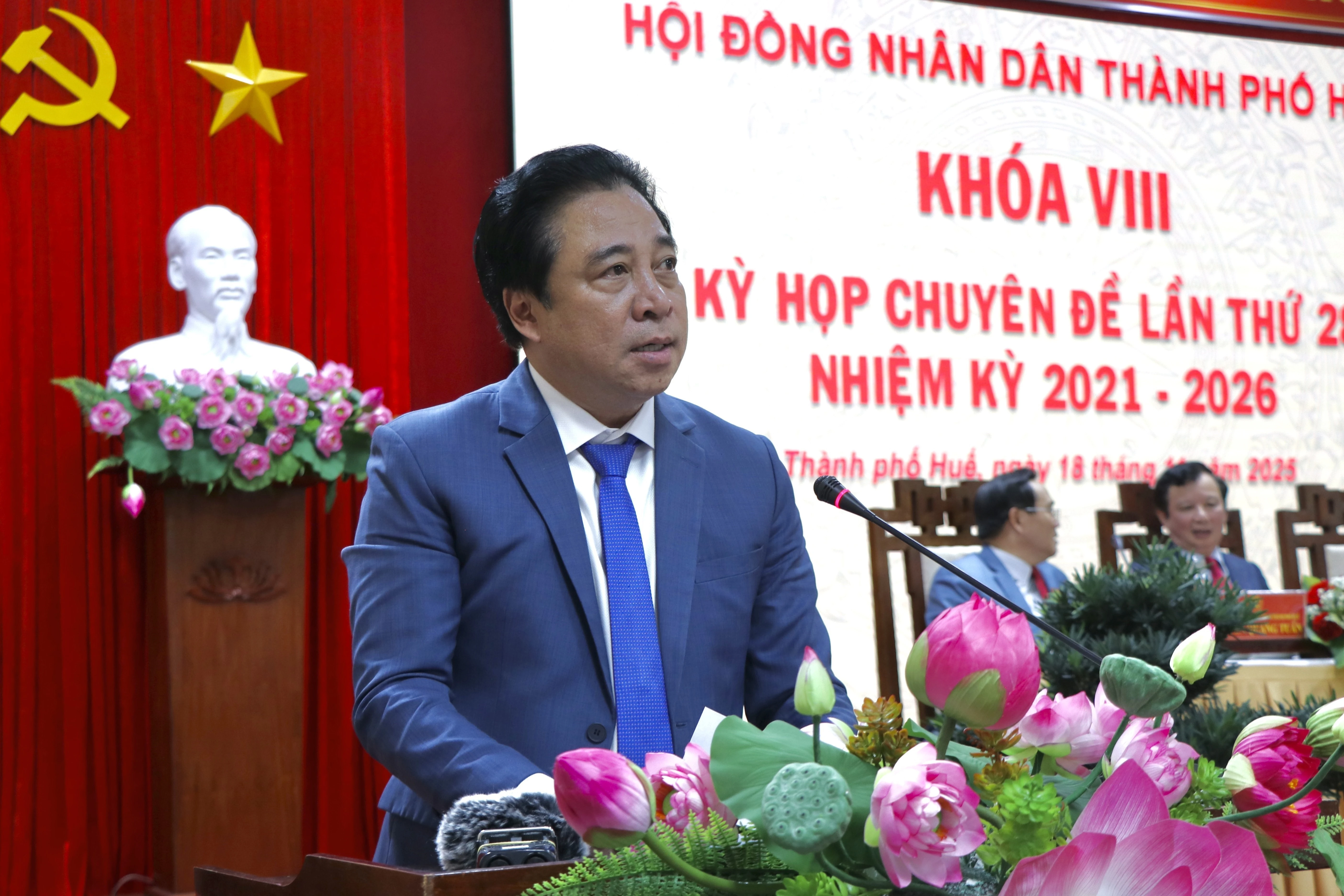 顺化市委副书记阮克全同志发言。图自越通社