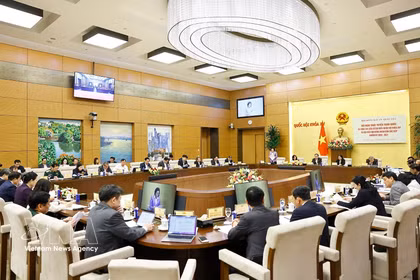 会议现场。图自越通社