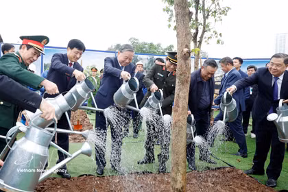 苏林总书记出席“世世代代铭记胡志明主席功勋”植树节启动仪式