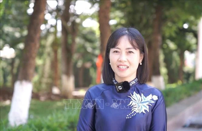 莱州省委宣教和民运部副部长陶氏清闲。图自越通社