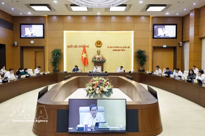 会议现场。图自越通社