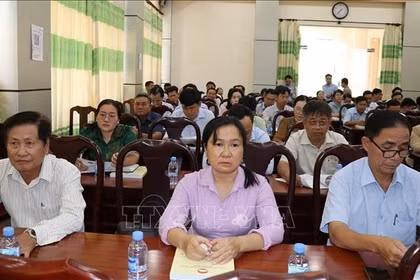 越南祖国阵线同塔省委员会举行第二轮协商会议。图自越通社