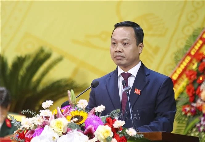 陈进勇同志当选2025-2030任期奠边省委书记。图自越通社