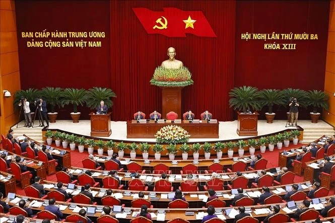 会议现场。图自越通社